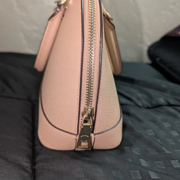 Coach Light Pink Leather Satchel - Picture 4 of 6